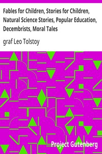 Fables for Children, Stories for Children, and Moral Tales cover